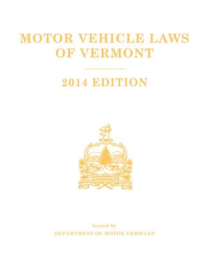 cover image of Motor Vehicle Laws of Vermont